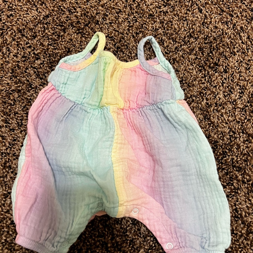 Baby girl pride romper